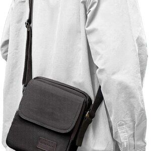 Small Crossbody Bag for Men,Canvas Messenger Shoulder Bags Crossbody Satchel Bag